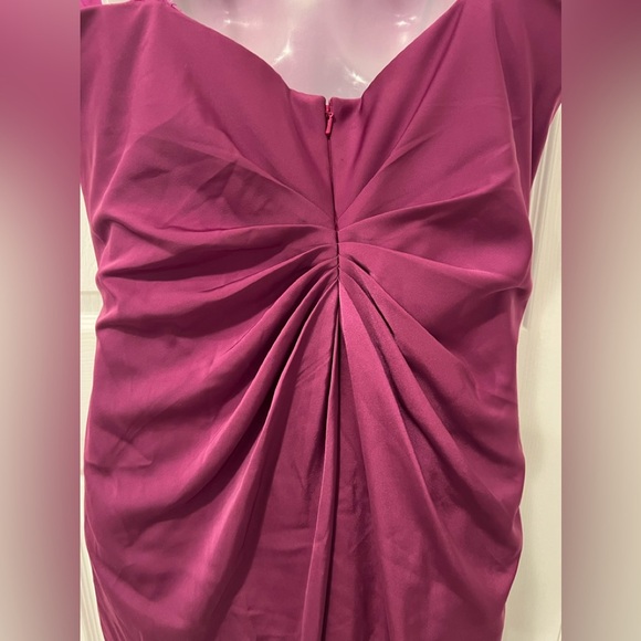 DA VINCI Magenta Draped Evening Gown Formal Maxi Dress/size 16W - Picture 10 of 12